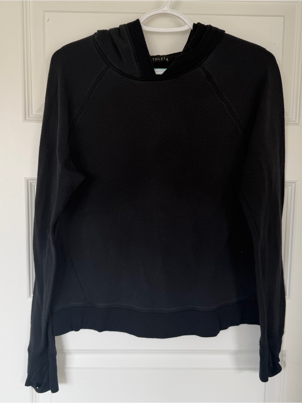 Athleta Black Hooded Pullover